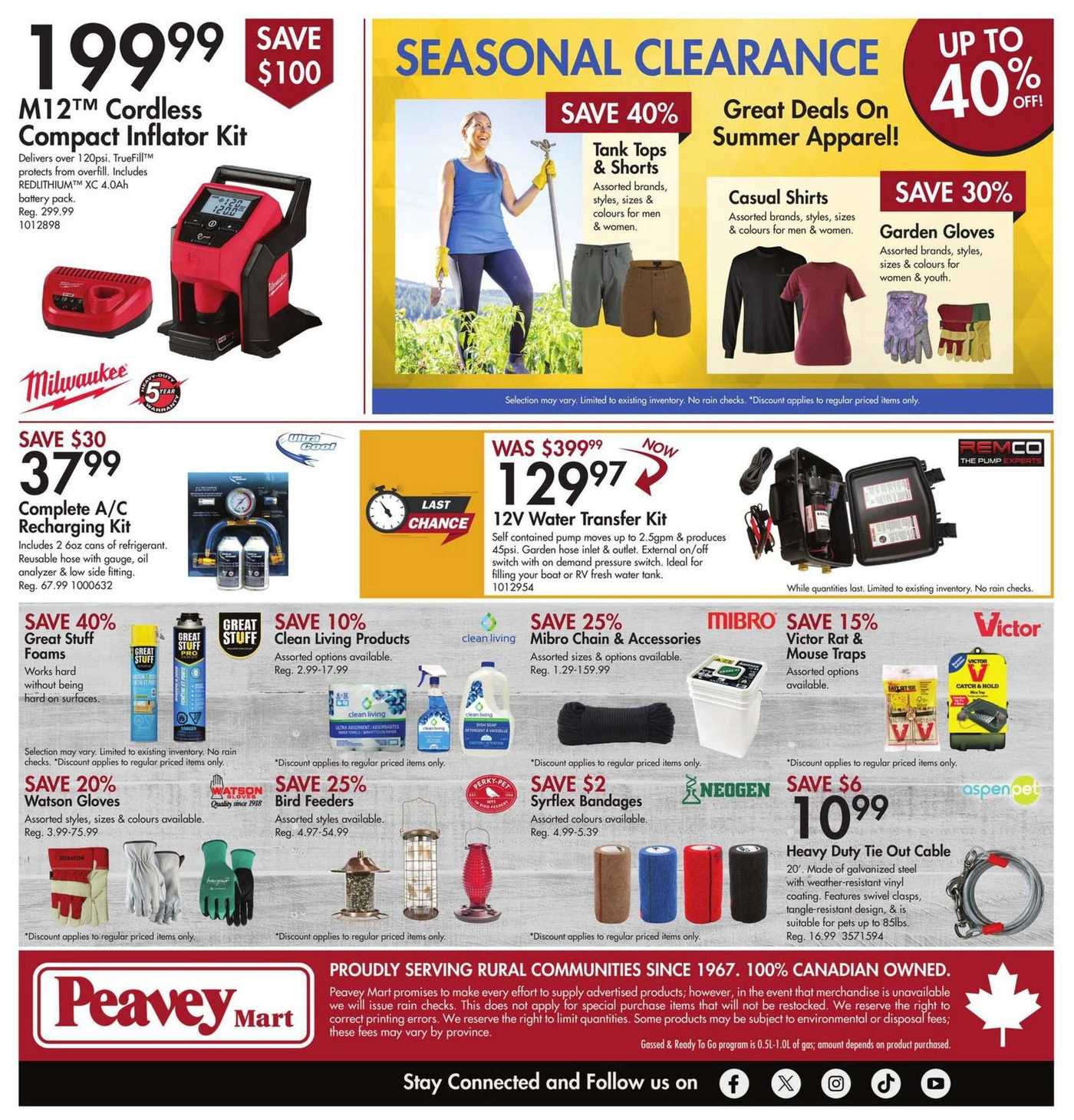 Peavey Mart Flyer July 19 to 25