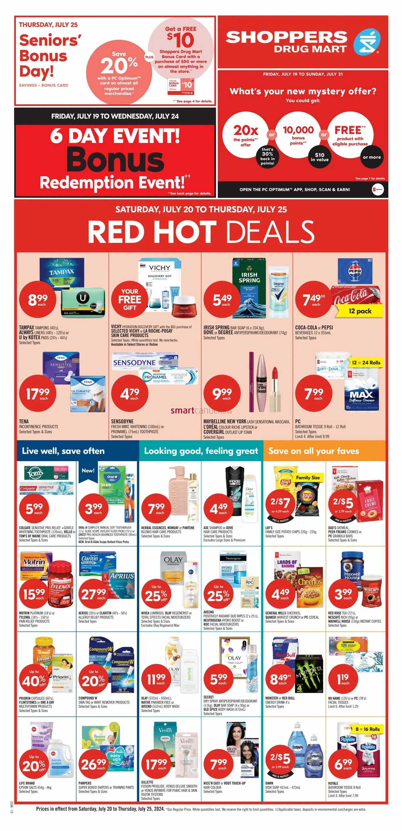 Shoppers Drug Mart (West) Flyer July 20 to 25