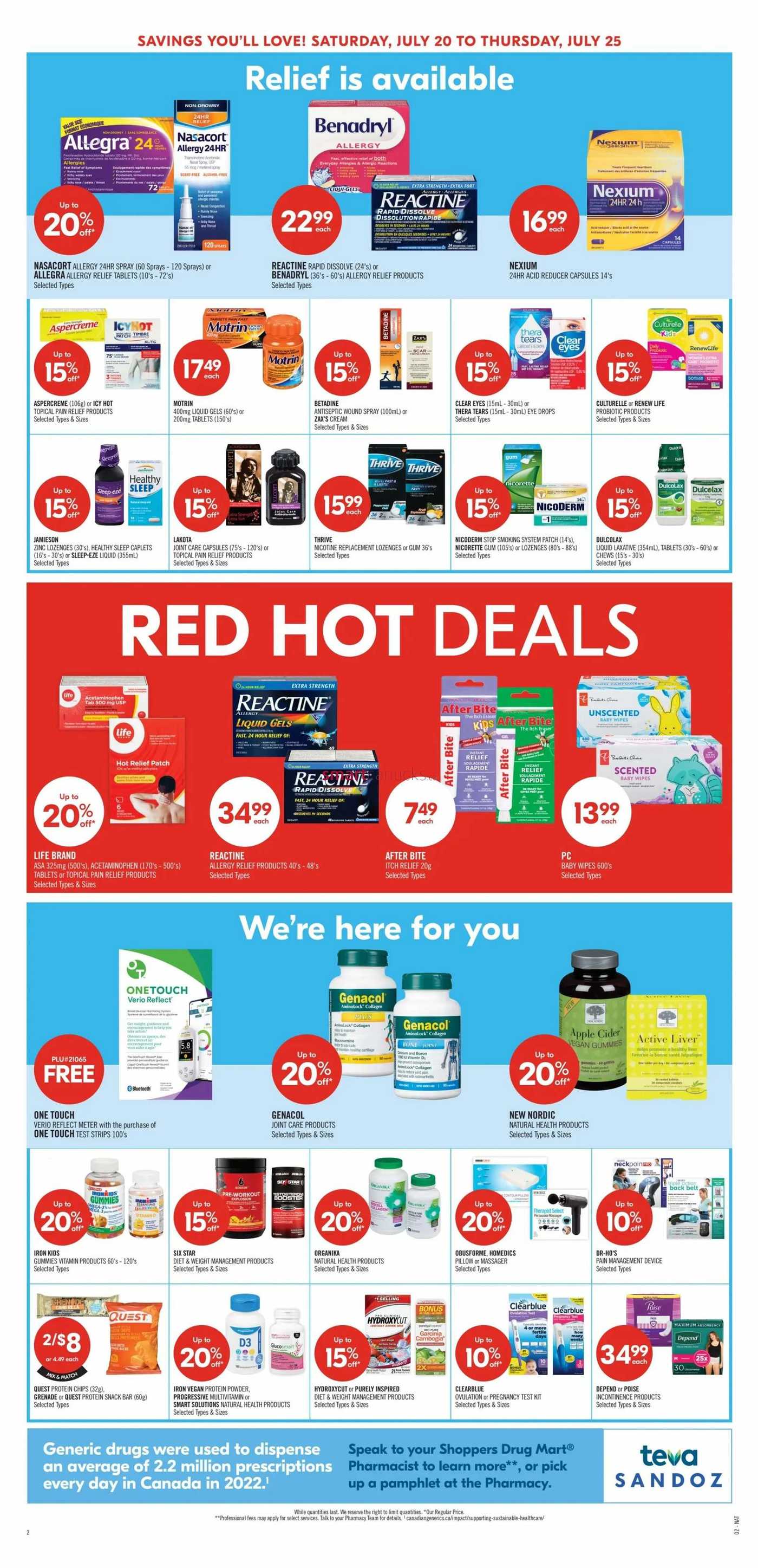 Shoppers Drug Mart (West) Flyer July 20 to 25