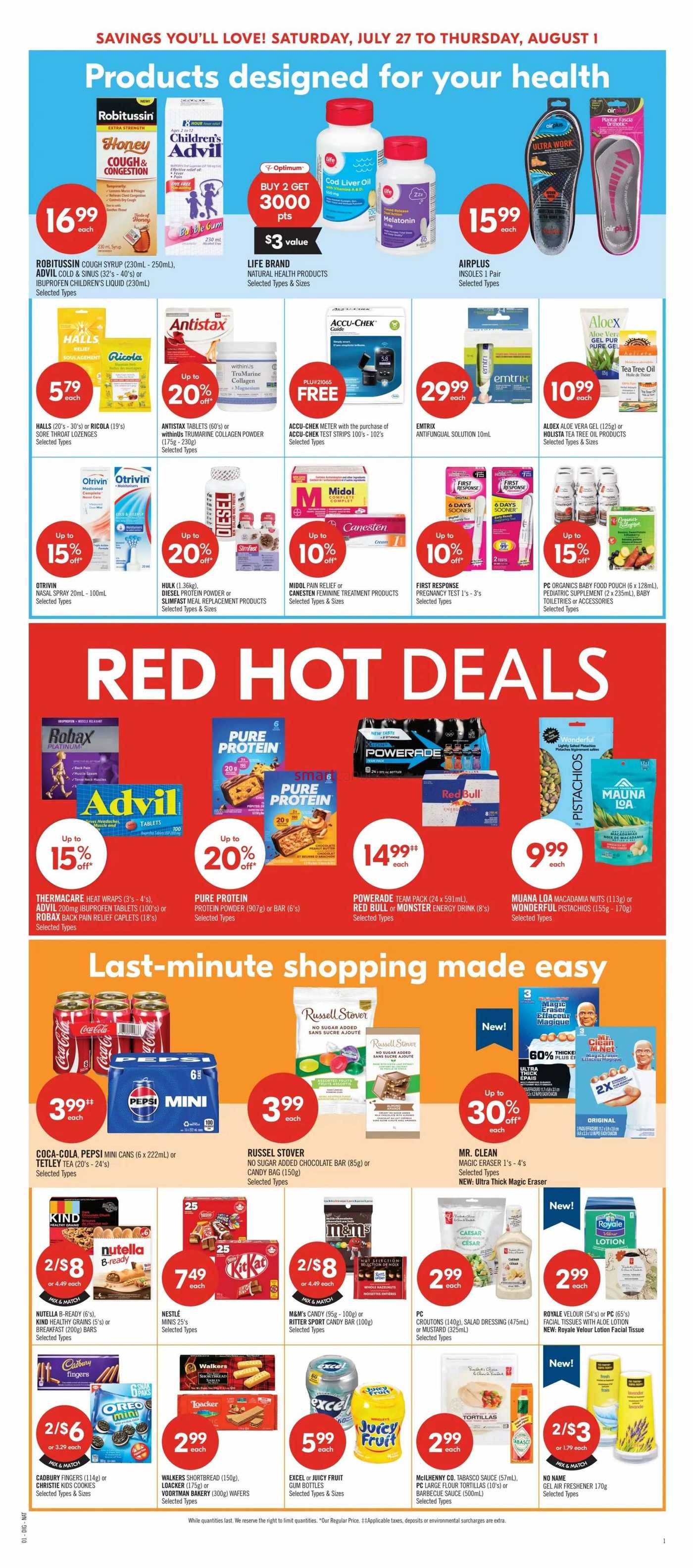 Shoppers Drug Mart (ON) Flyer July 27 to August 1