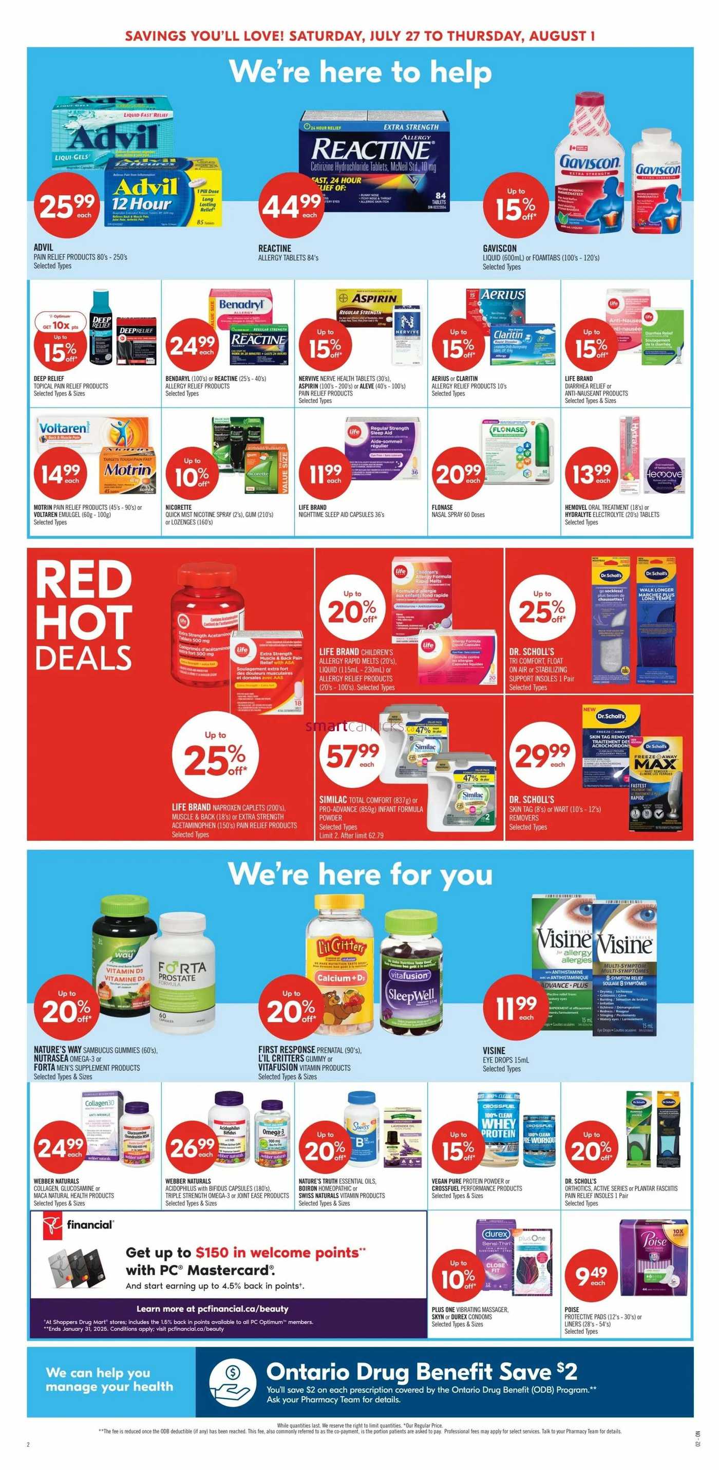 Shoppers Drug Mart (ON) Flyer July 27 to August 1