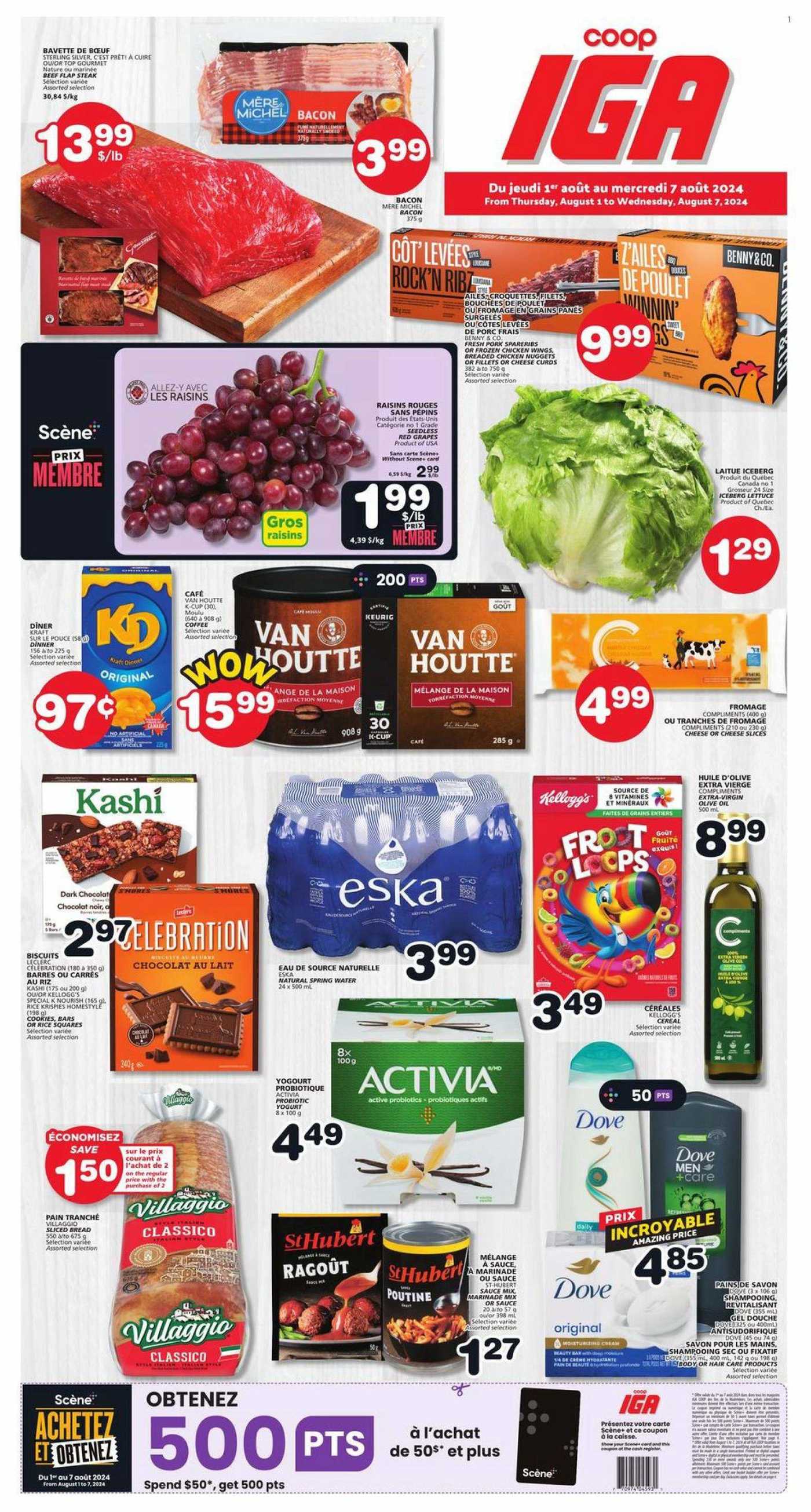 Coop IGA Flyer August 1 to 7