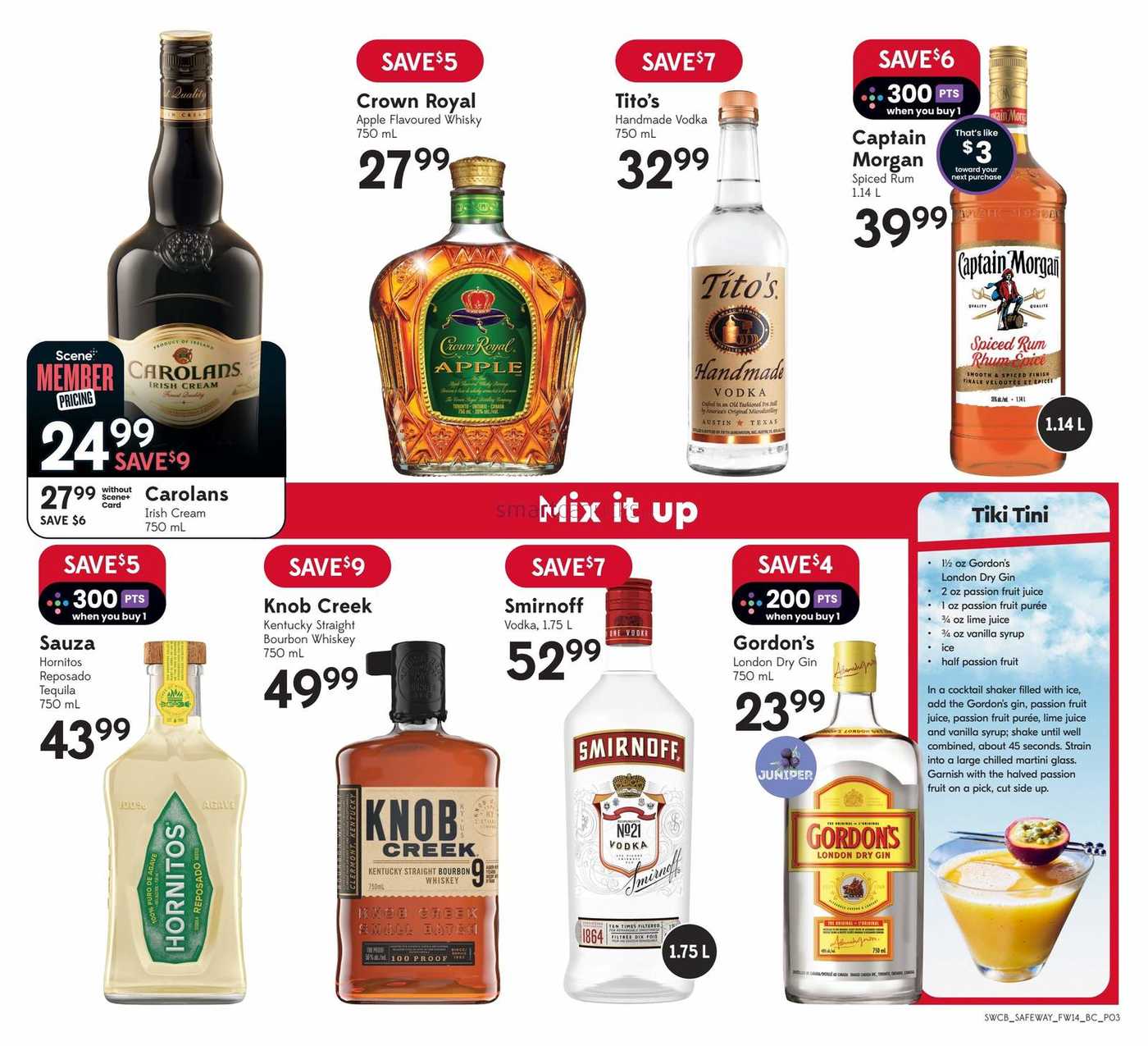 Safeway (BC) Liquor Flyer August 1 to 7