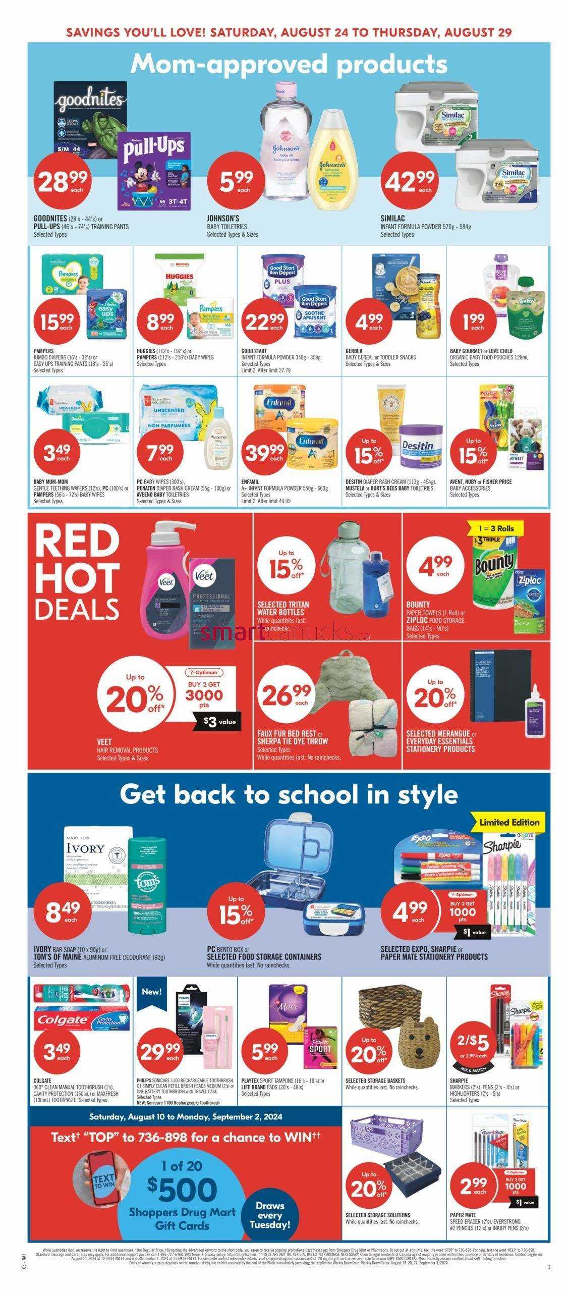 Shoppers Drug Mart (ON) Flyer August 24 to 29