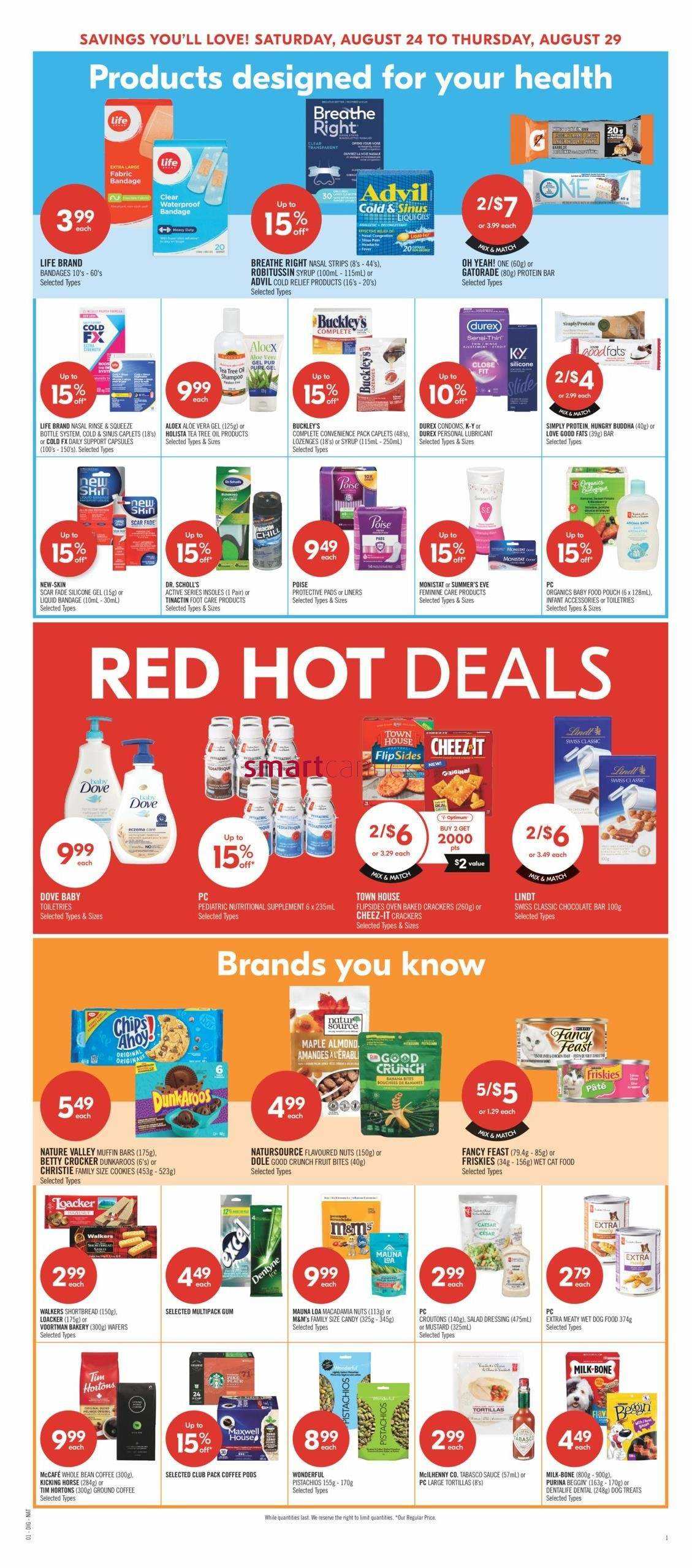 Shoppers Drug Mart (ON) Flyer August 24 to 29