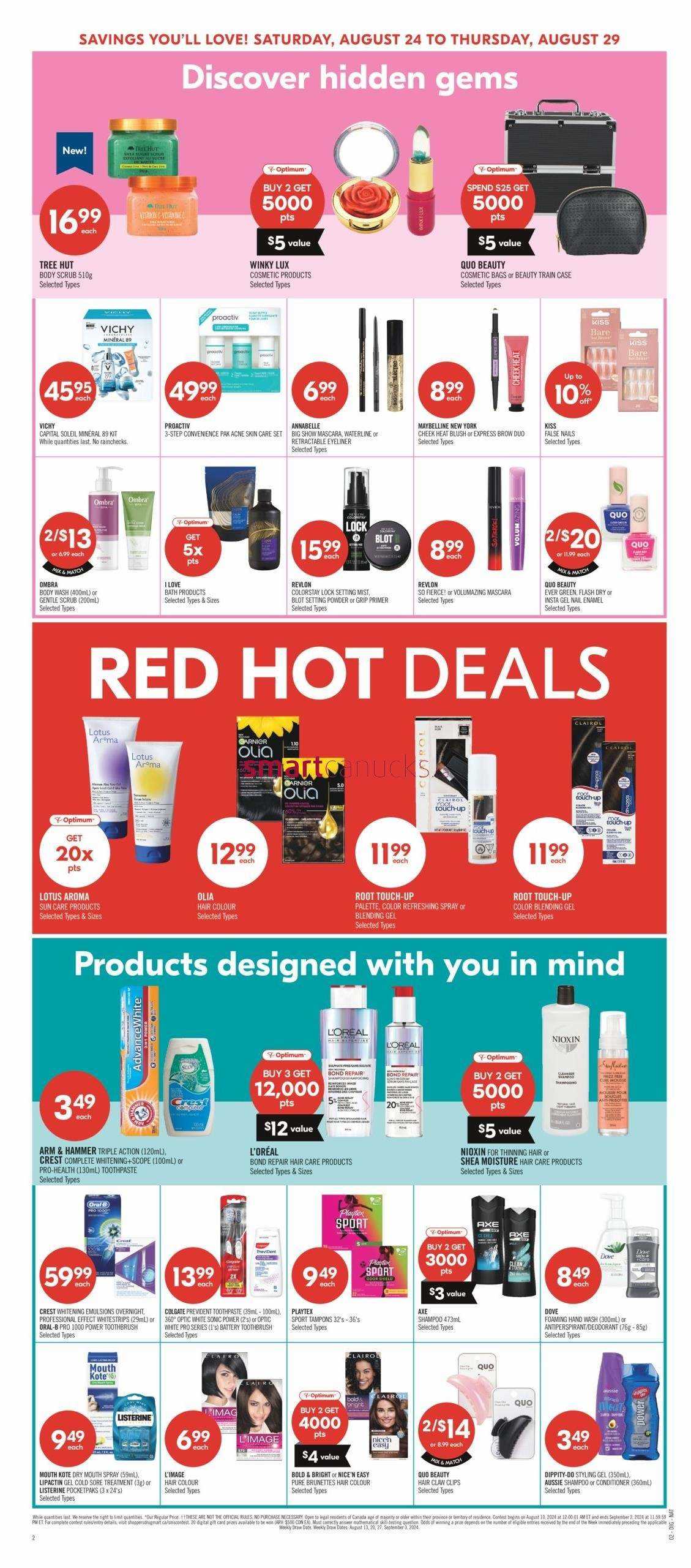 Shoppers Drug Mart (ON) Flyer August 24 to 29