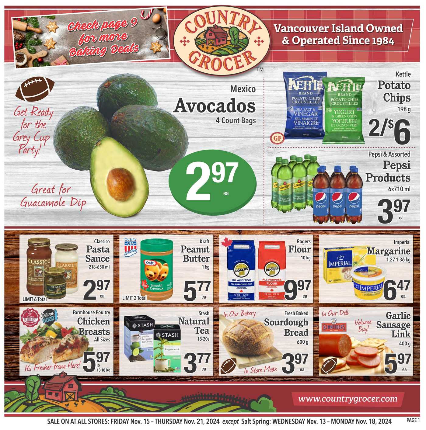 Country Grocer Flyer November 15 to 21