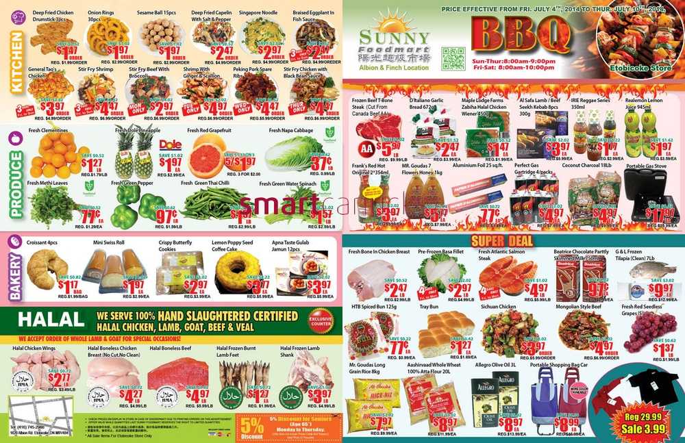 Sunny Food Mart (Etobicoke) Flyer July 4 to July 10