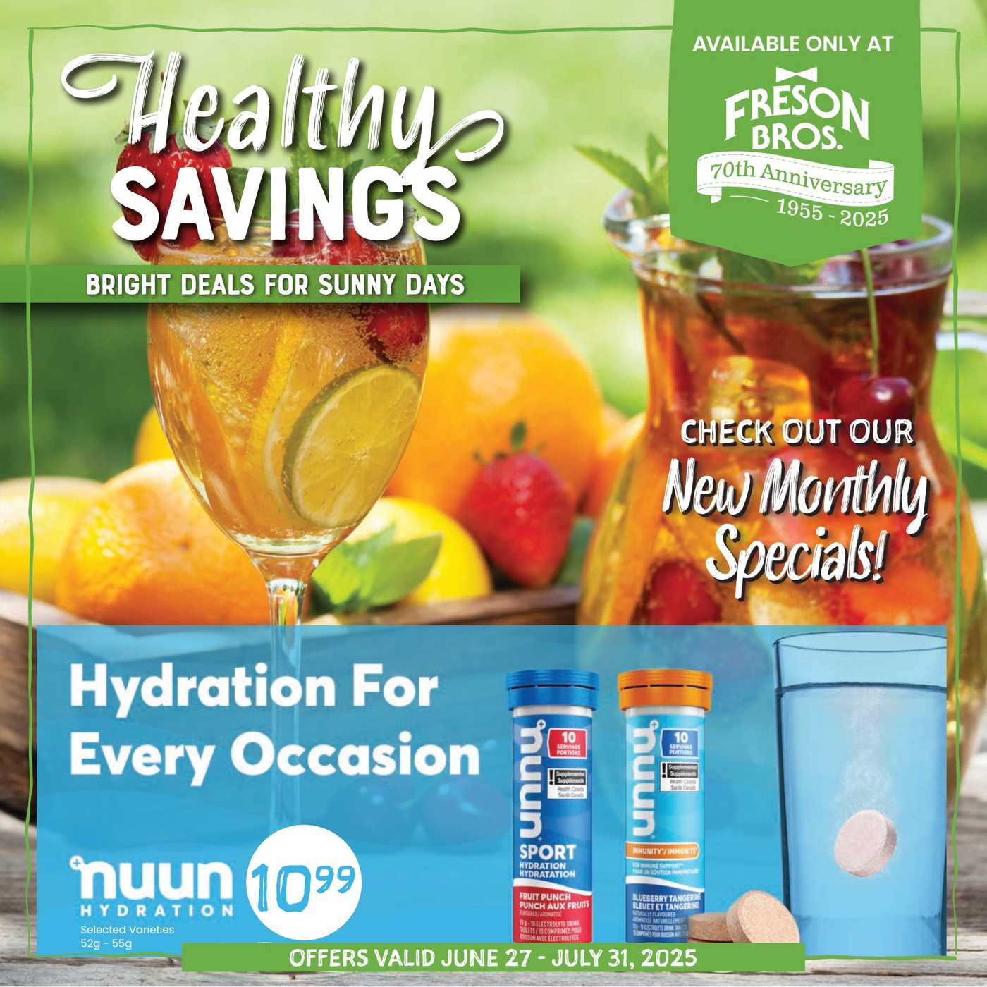 Freson Bros. Healthy Savings Flyer June 27 to July 31