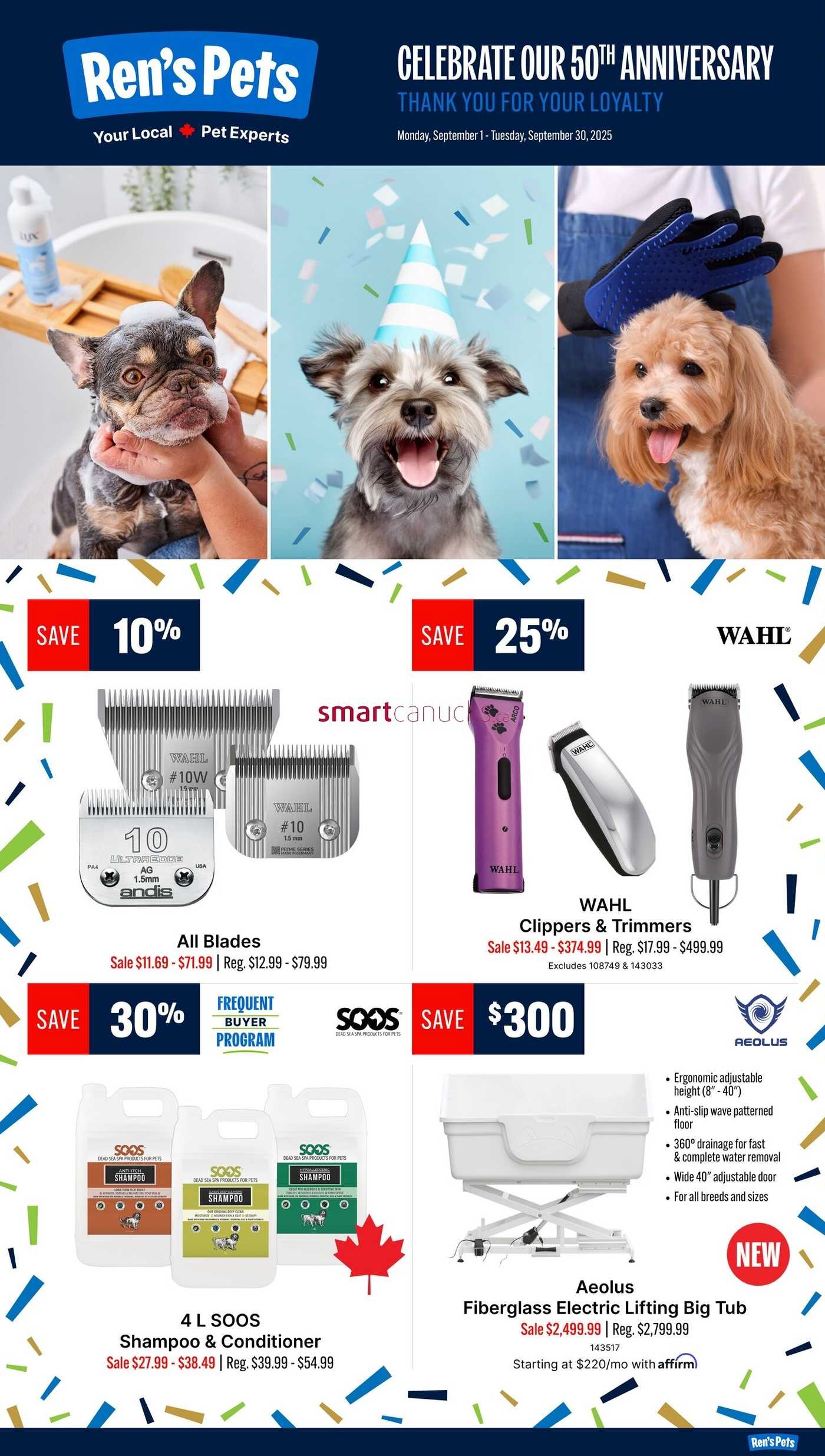 Ren's Pets Flyer September 1 to 30