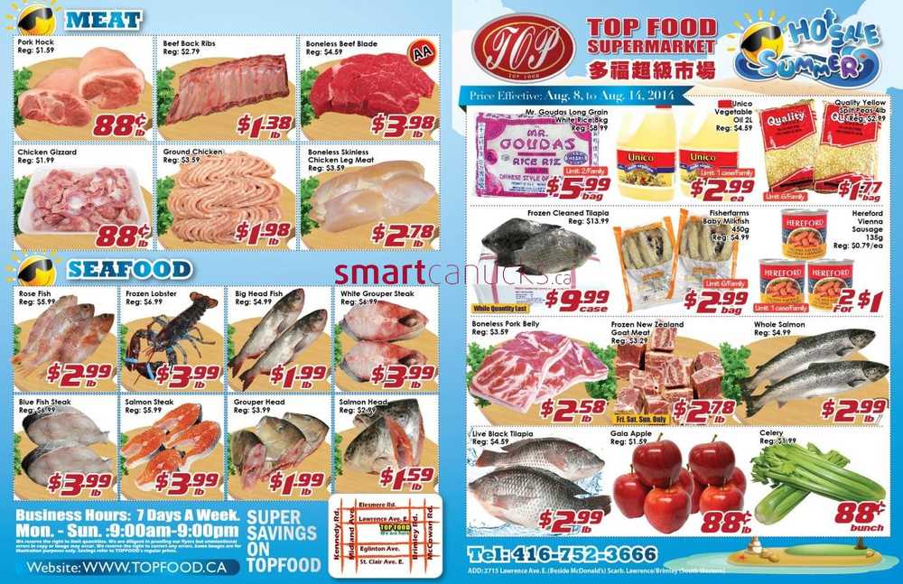 Top Food Supermarket (Scarborough) Flyer August 8 to August 14