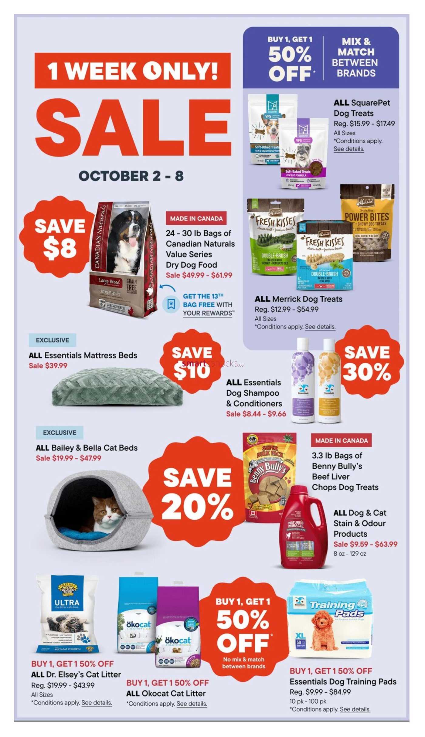 Tisol Pet Nutrition & Supply Stores Flyer October 2 to 8