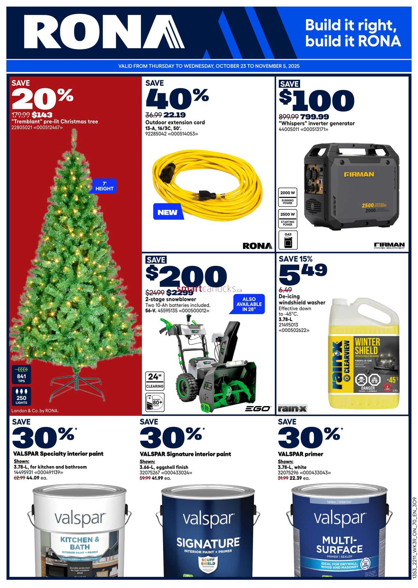 Rona & Rona+ (ON) Flyer October 23 to November 5