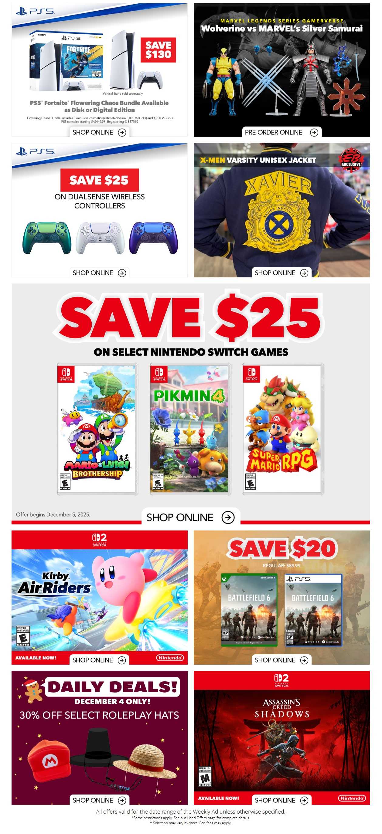 Eb Games Flyer December 4 To 10