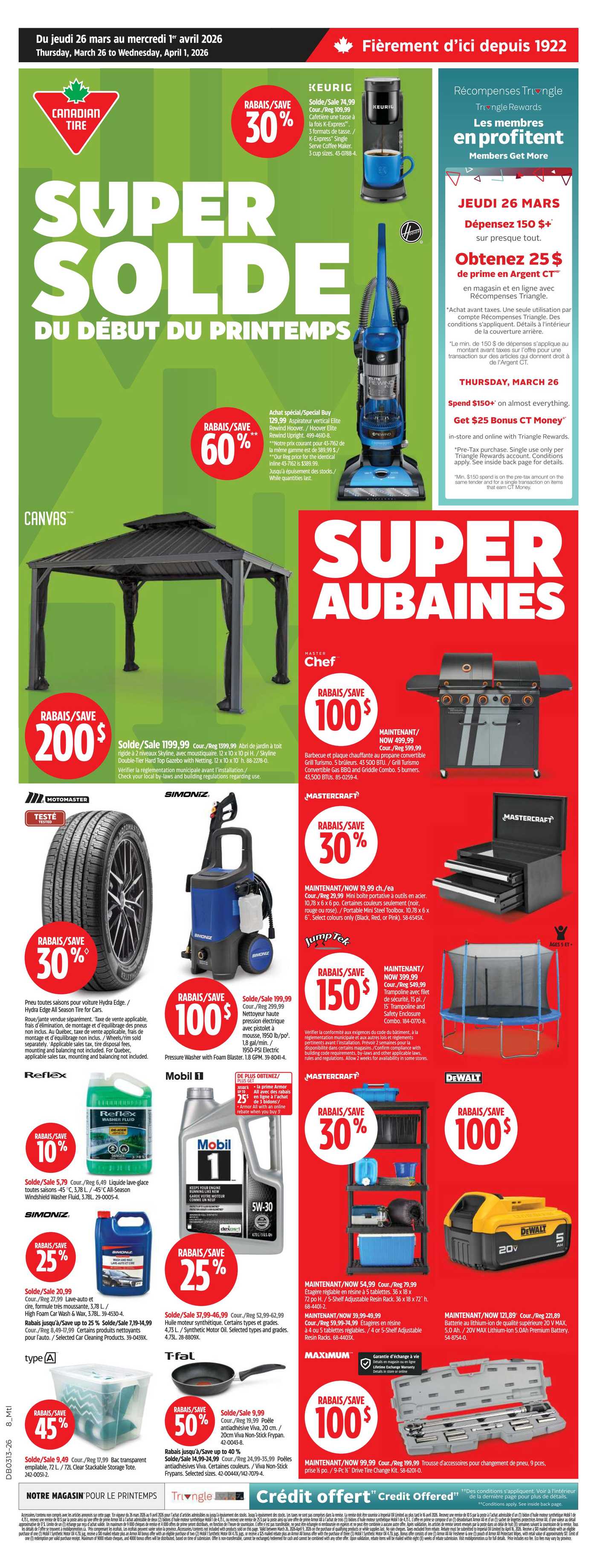 Canadian Tire (QC) Flyer March 26 to April 1