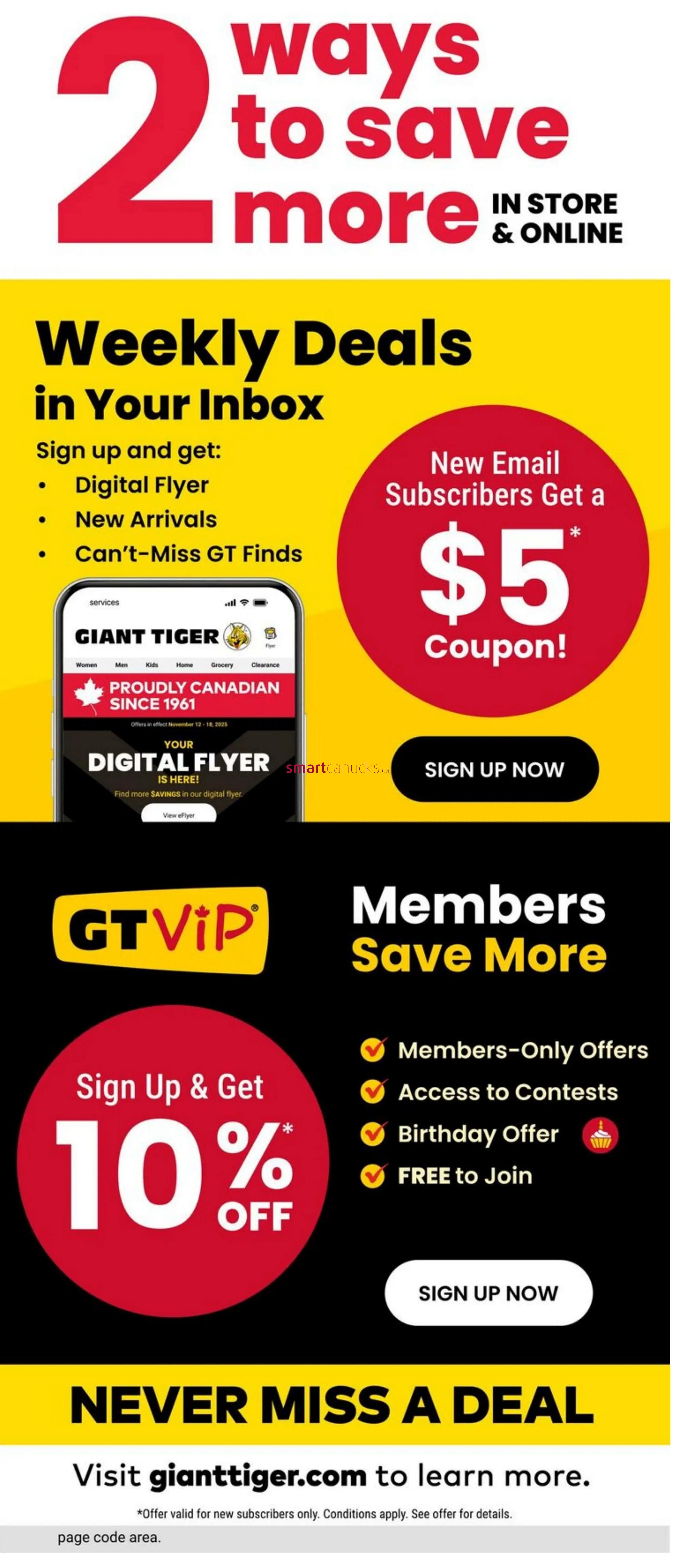Giant Tiger (Atlantic) Flyer April 8 to 14