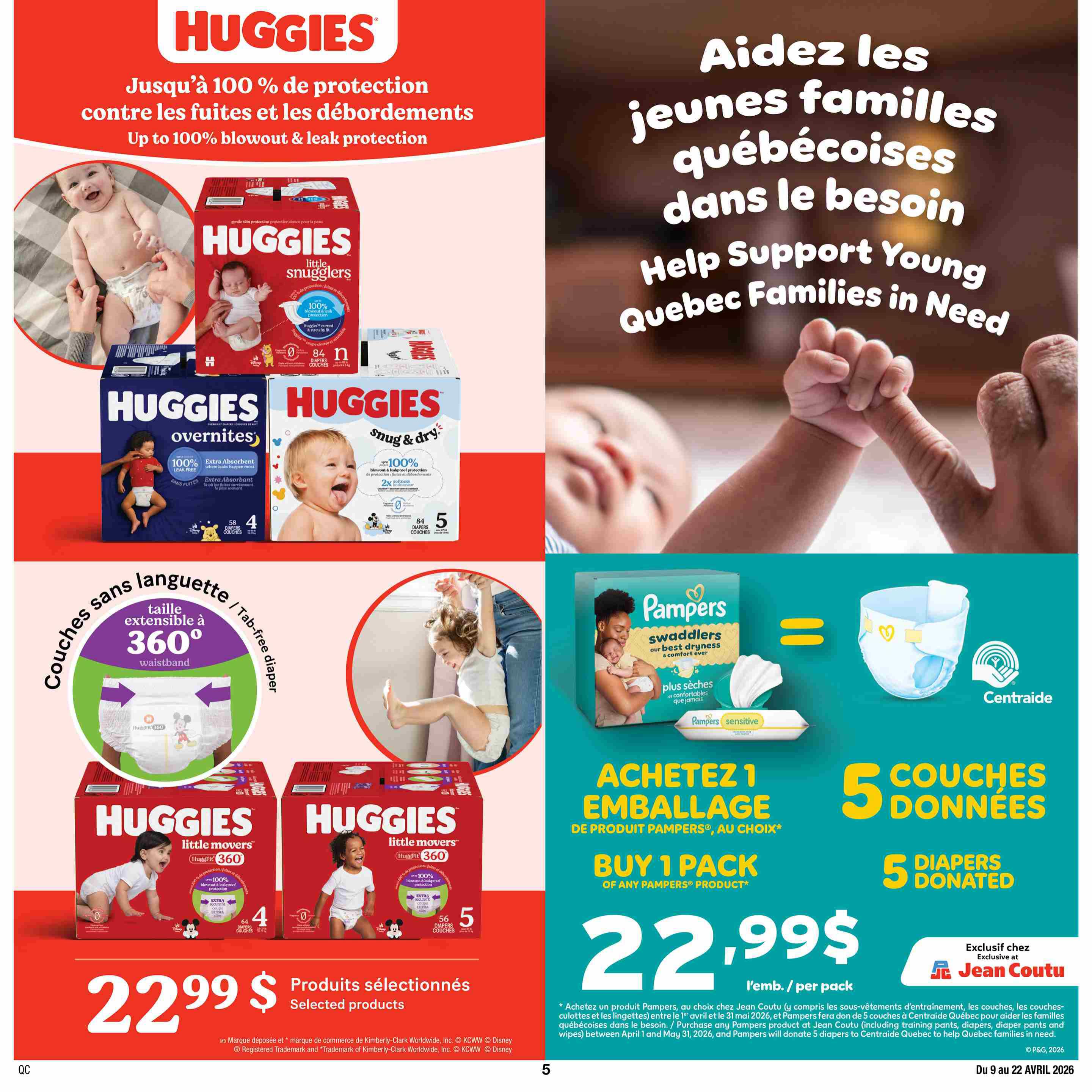 Jean Coutu Baby Flyer April 9 to 22