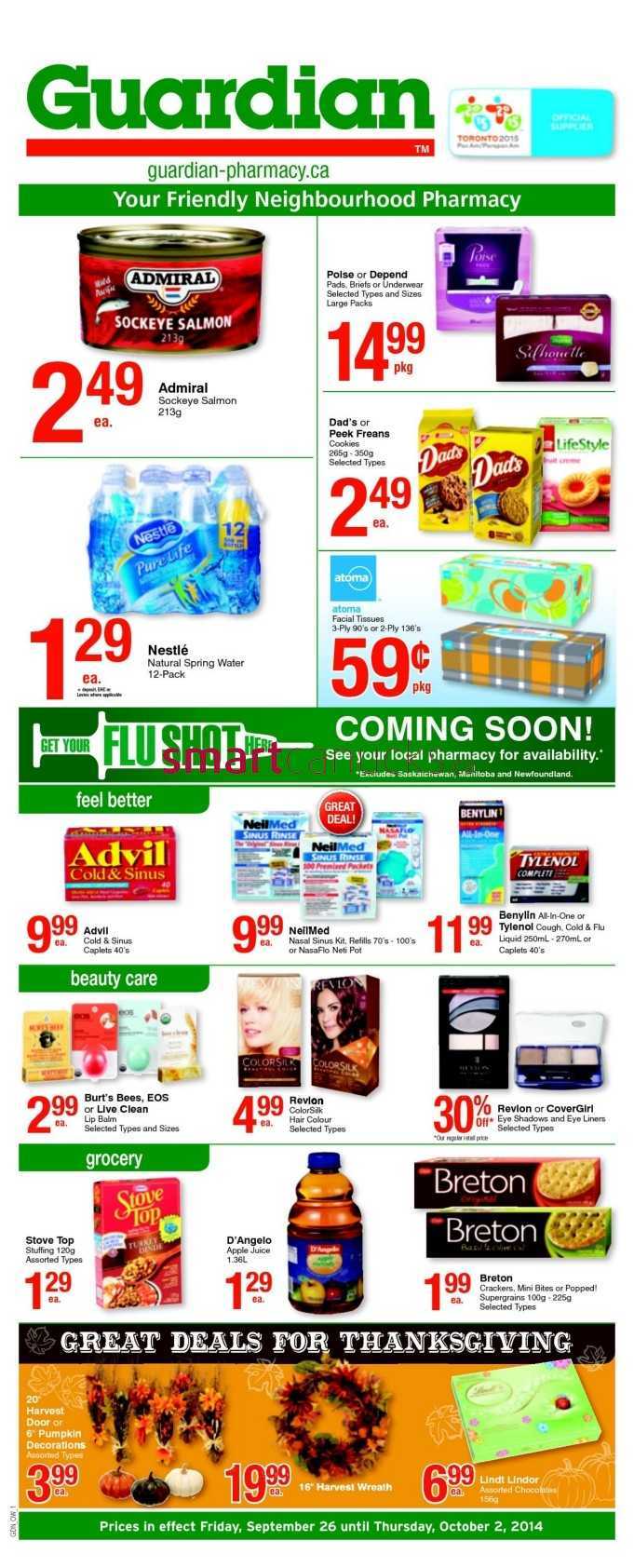 Guardian Drugs flyer September 26 to October 2