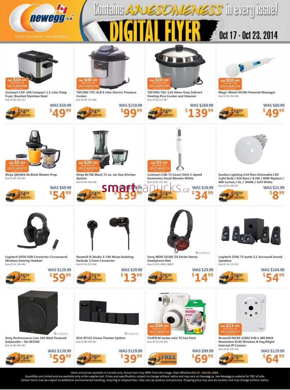 Newegg.ca flyer October 17 to 23