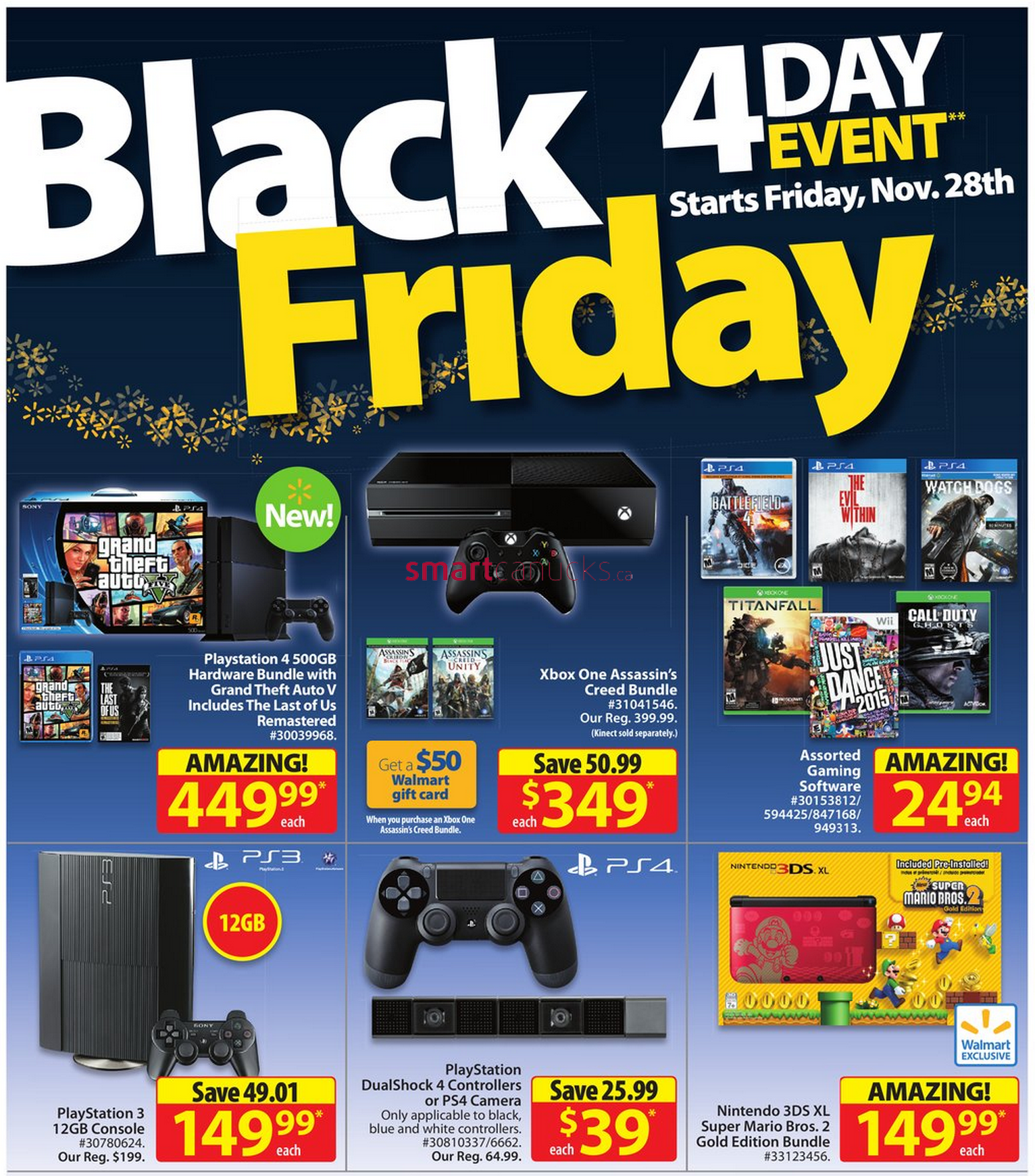 Walmart Canada Black Friday Flyer 2014 Sales Deals Nov 28 Dec 1 10.33