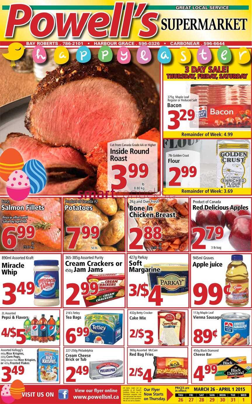 Powell's Supermarket Flyer March 26 to April 1