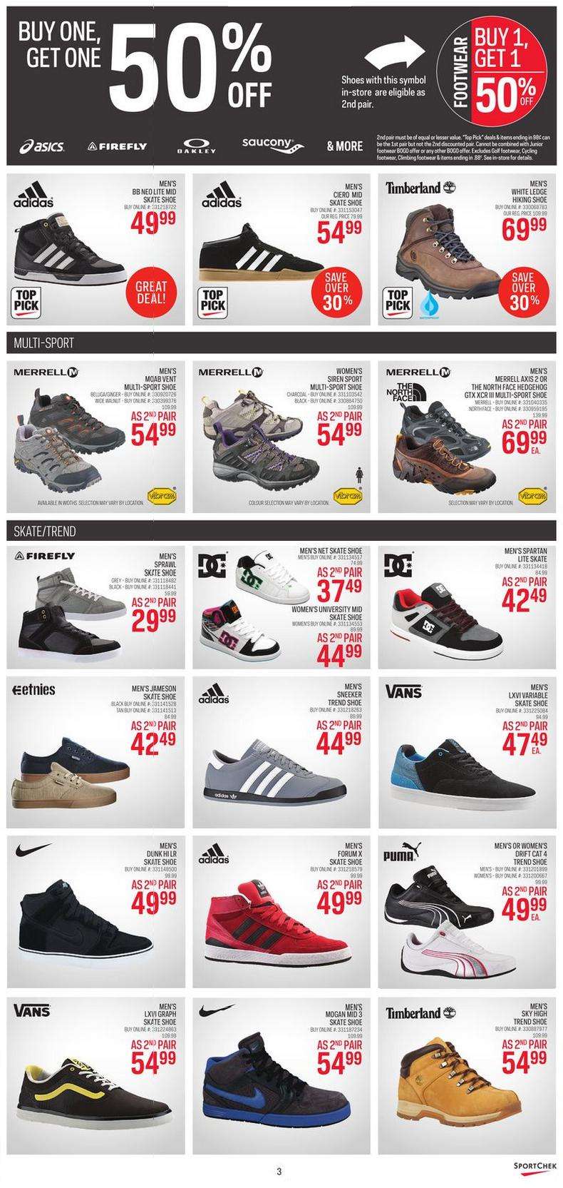 Sport Chek flyer Aug 15 to 20