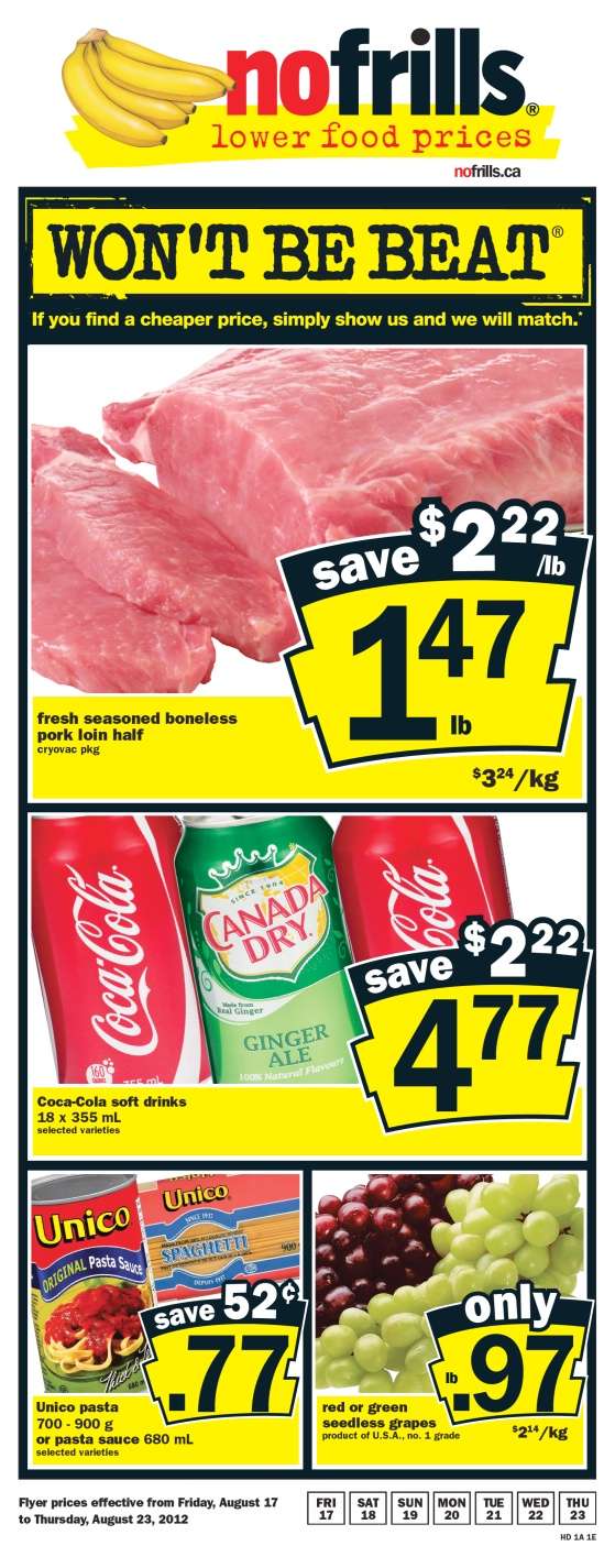 No Frills(ON) flyer Aug 17 to 23
