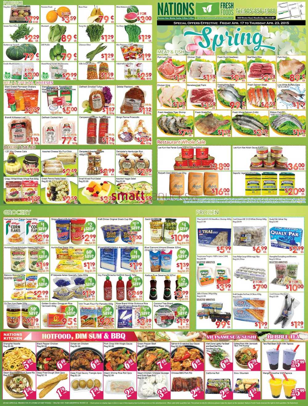 Nations Fresh Foods (Vaughan) Flyer April 17 to 23