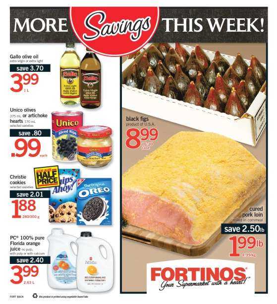 fortinos flyer aug 31 to sep 6 fortinos food flyer