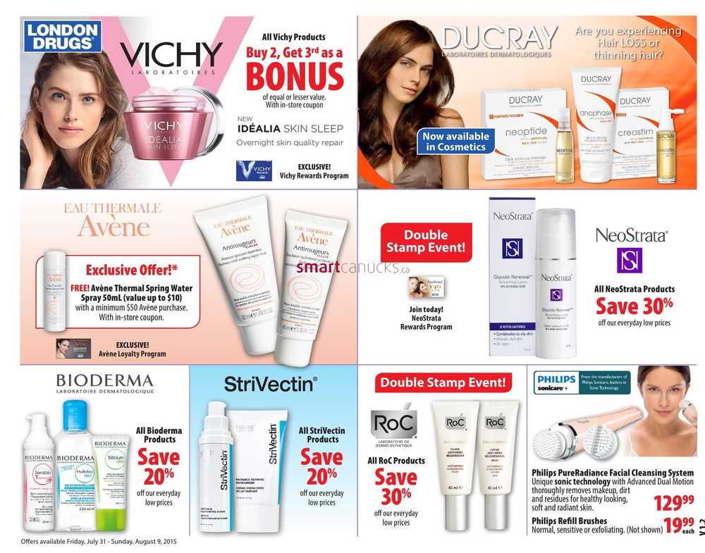 London Drugs Beauty Flyer July 31 to August 9