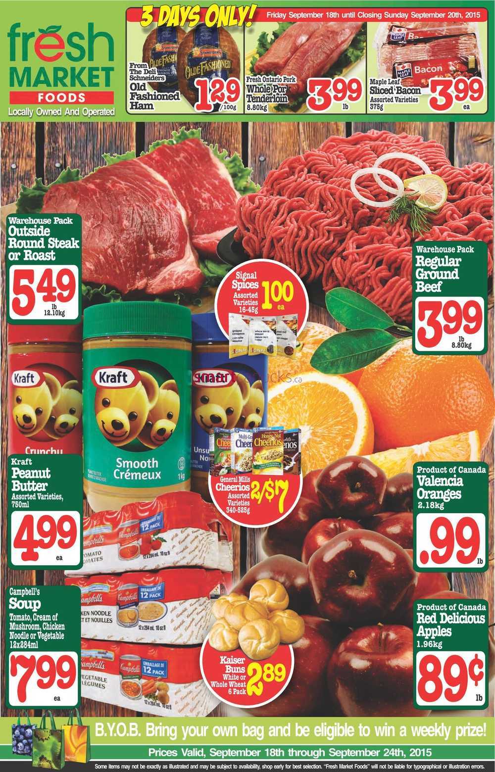 Fresh Market Foods Flyer September 18 to 24