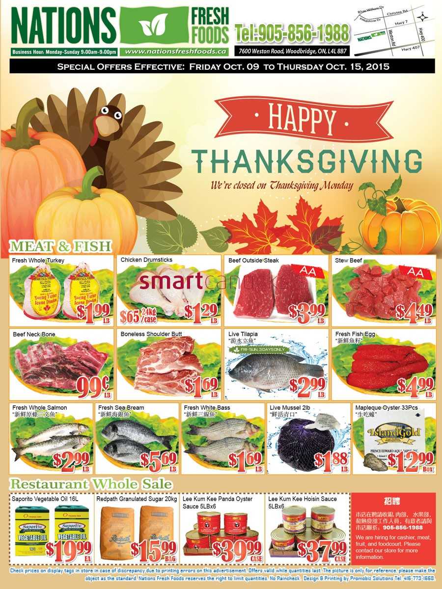 Nations Fresh Foods (Vaughan) Flyer October 9 to 15