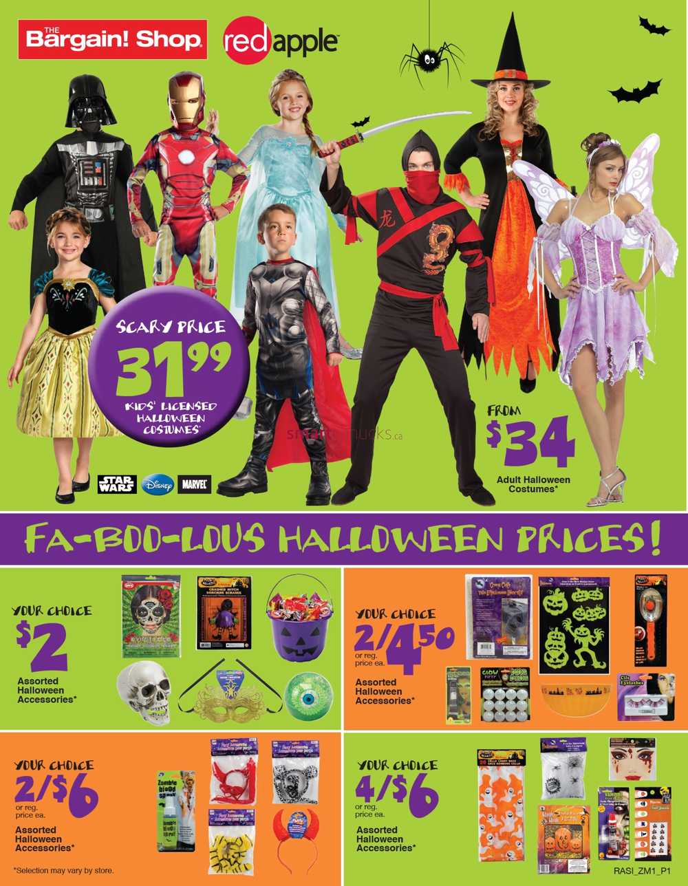 The Bargain Shop & Red Apple Flyer October 15 to 20