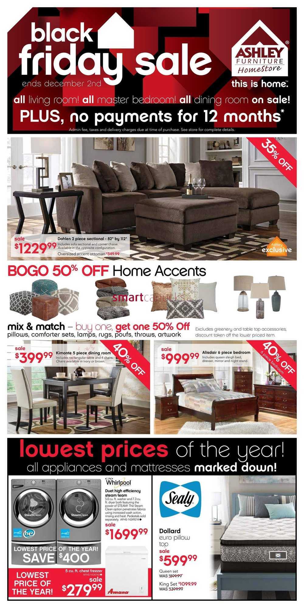 Ashley Furniture Home Store West Black Friday Flyer November 26