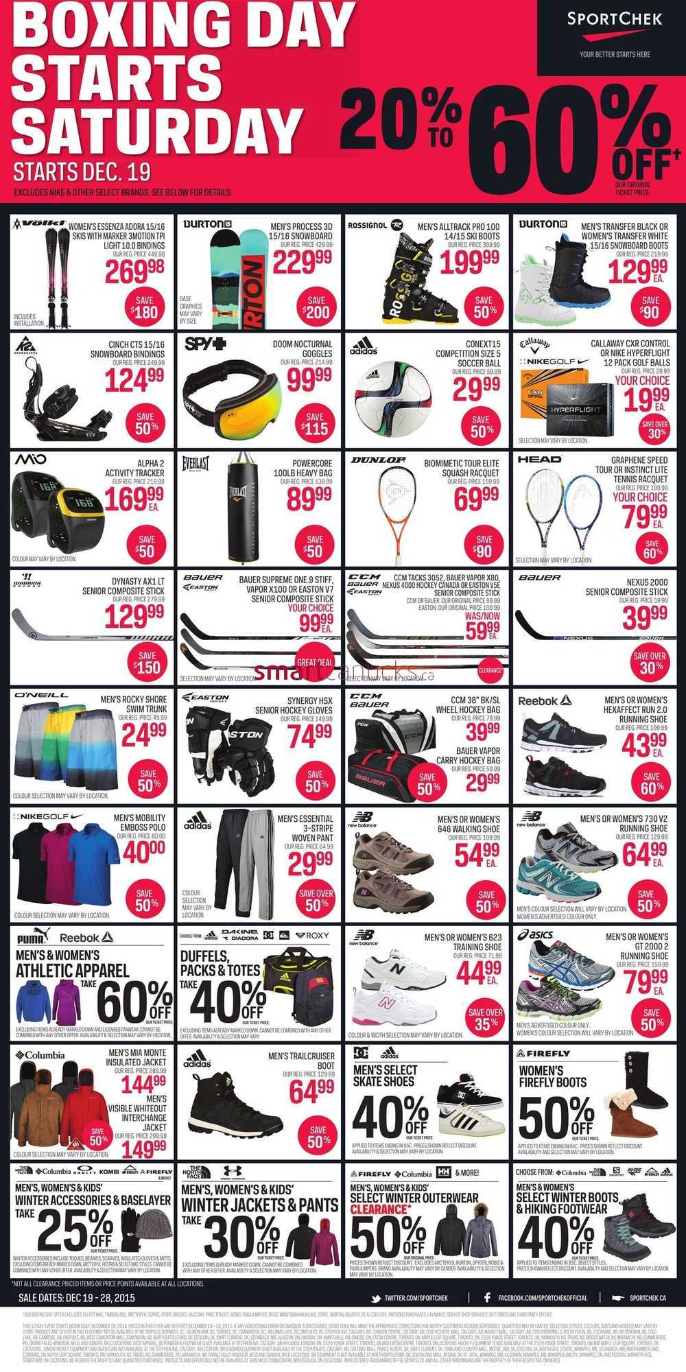 Sport Chek Canada Flyers   Sport Chek Boxing Week Flyer December 19 To 28 2 