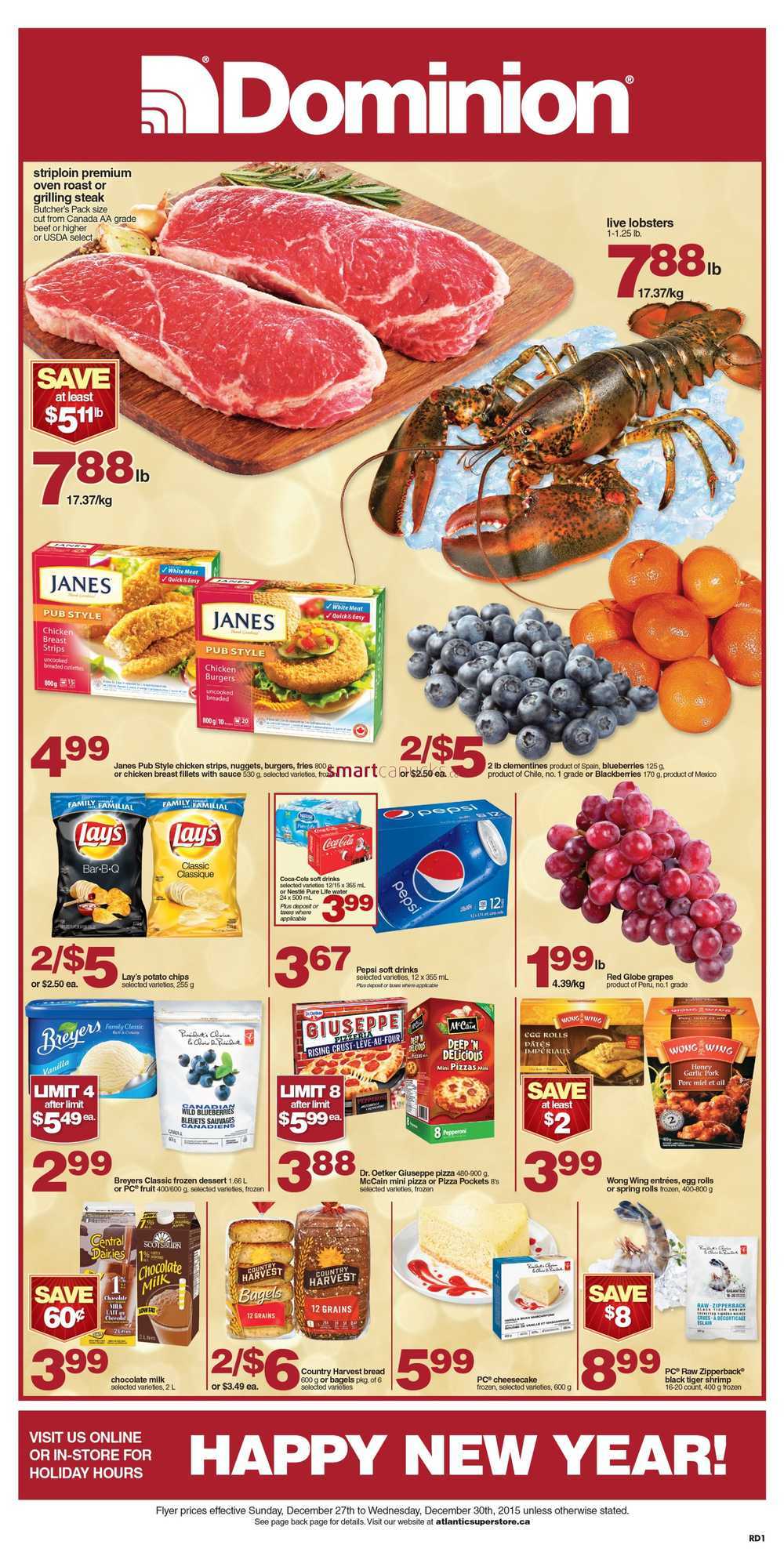 Dominion Flyer December 27 to 30