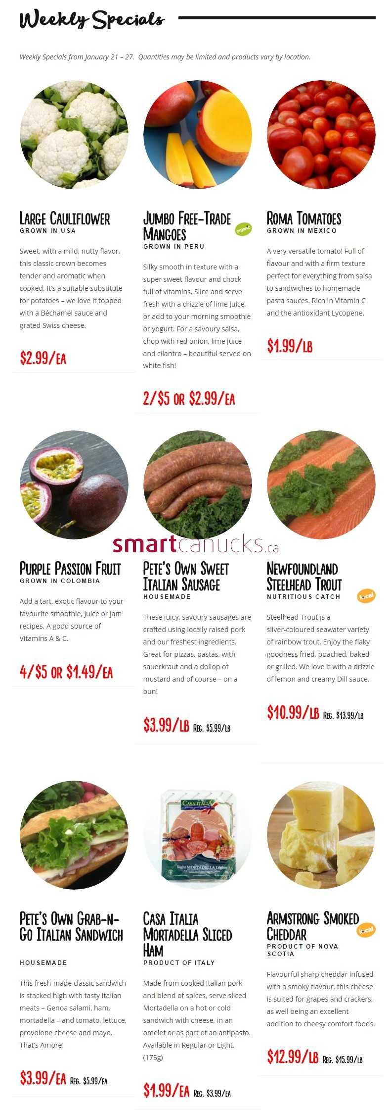 Pete S Fine Foods Flyer January To