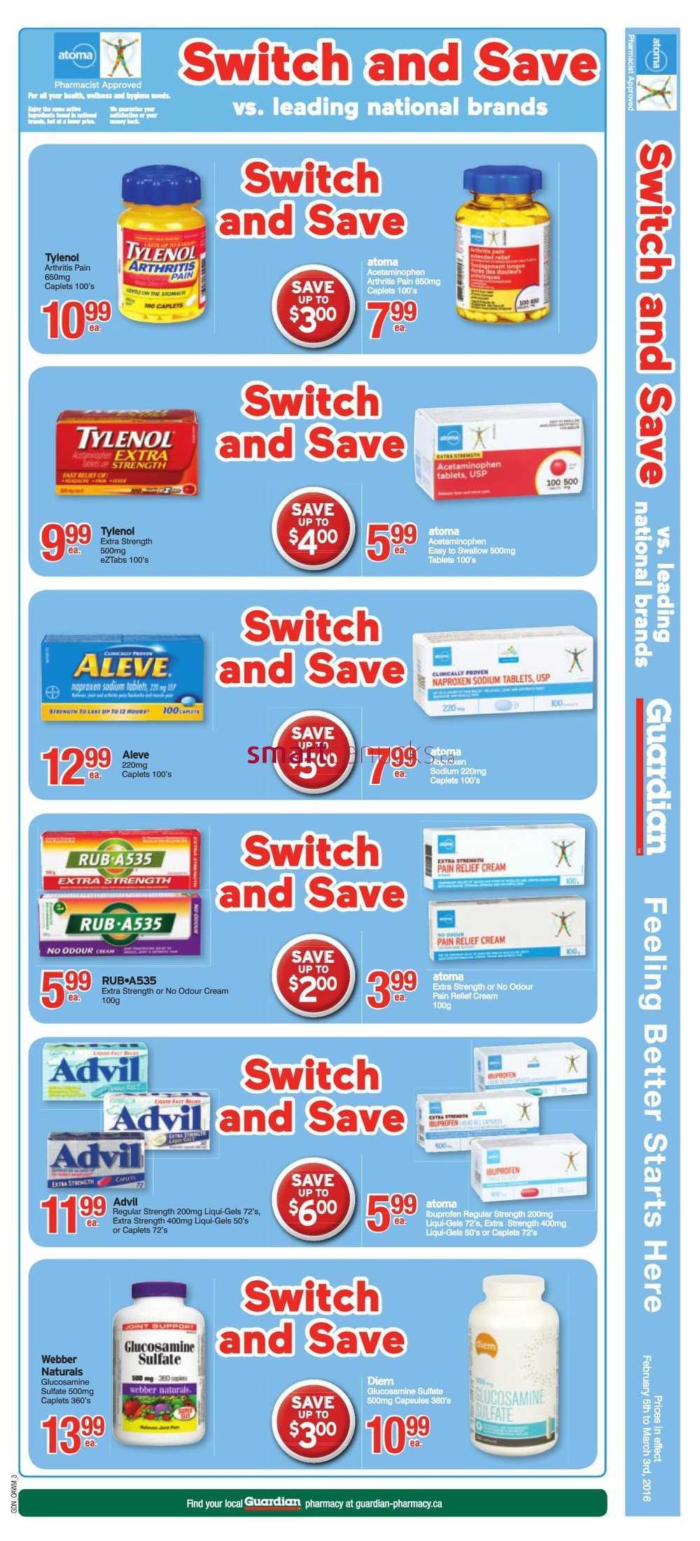 Guardian Drugs Flyer February 5 to 11