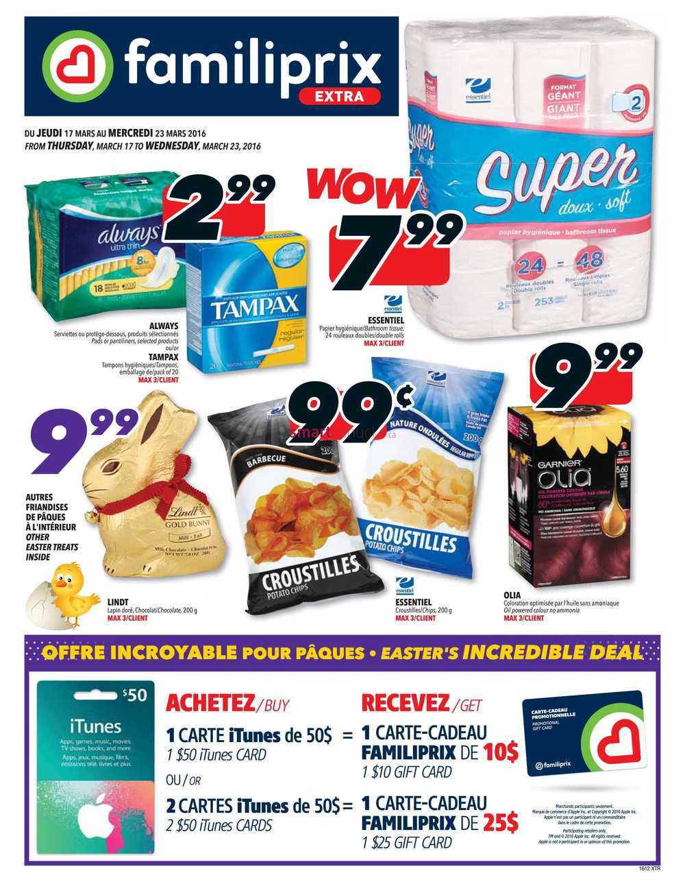 Familiprix Extra Flyer March 17 to 23