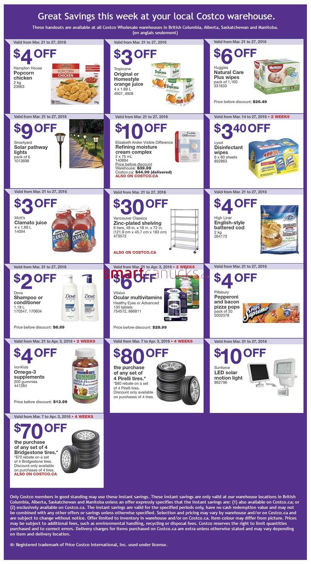 Costco Weekly Savings BC, AB, SK & MB March 21 to 27