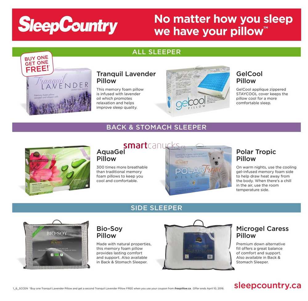 Sleep Country Flyer March 31 to April 6