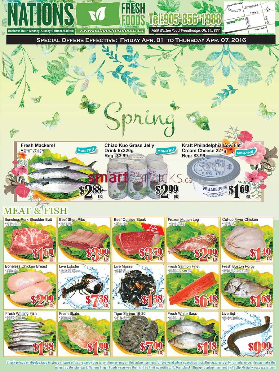 Nations Fresh Foods (Vaughan) Flyer April 1 to 7