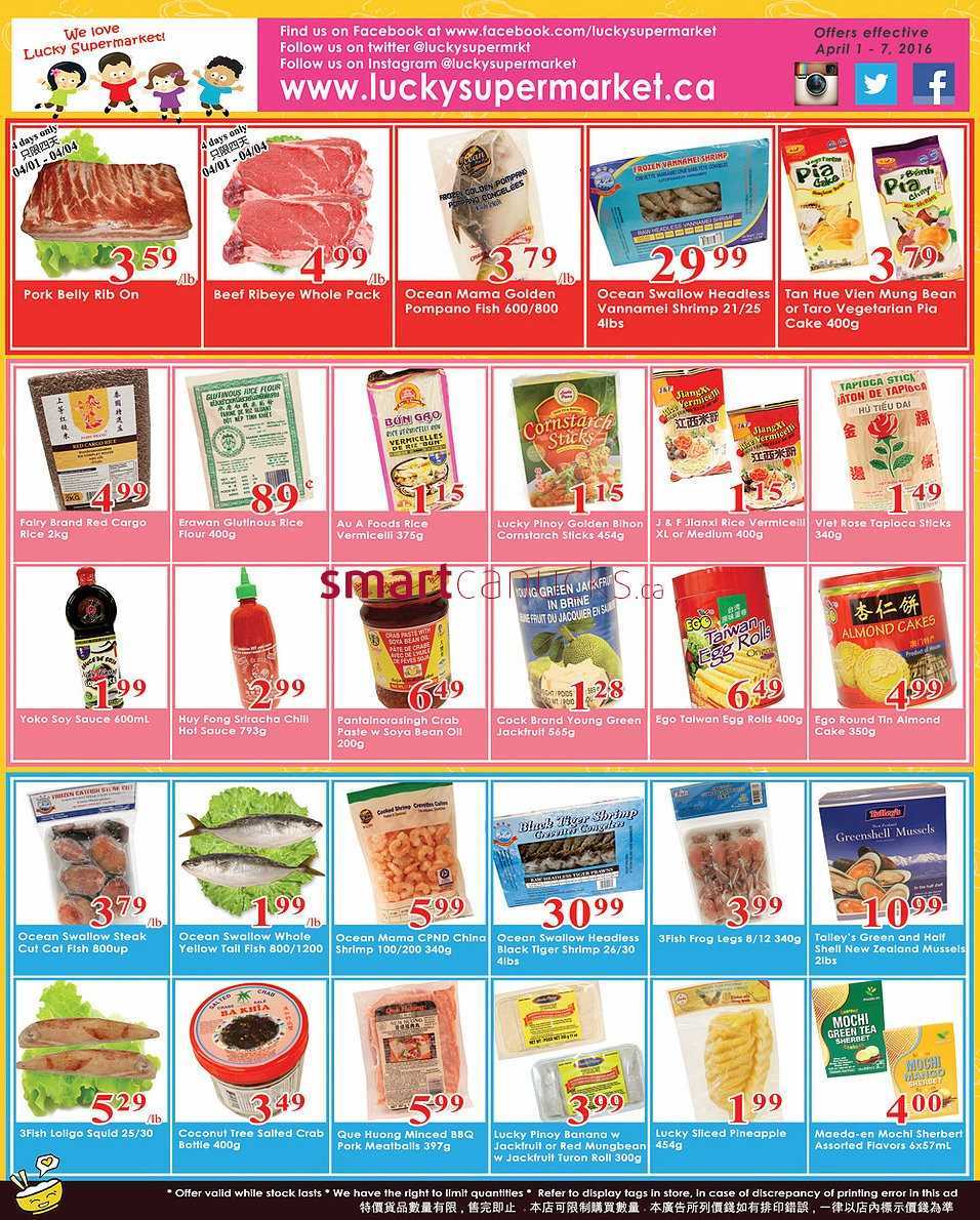 Lucky Supermarket (Calgary) Flyer April 1 to 7