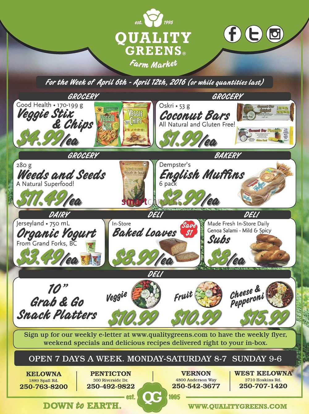 Quality Greens Flyer April 6 to 12