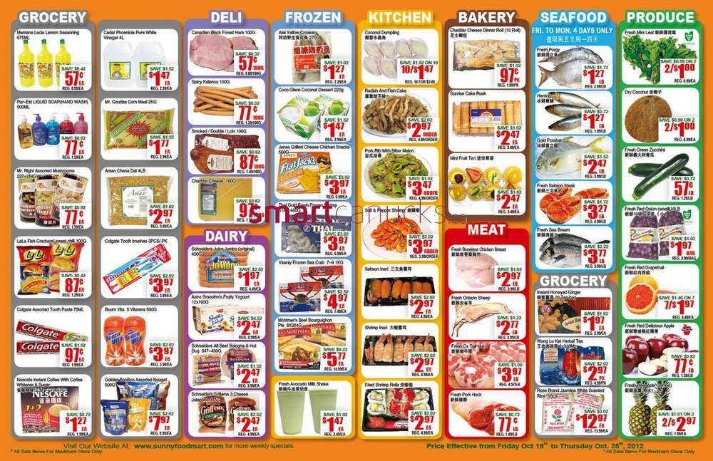 Sunny Food Mart(Markham) flyer Oct 19 to 25