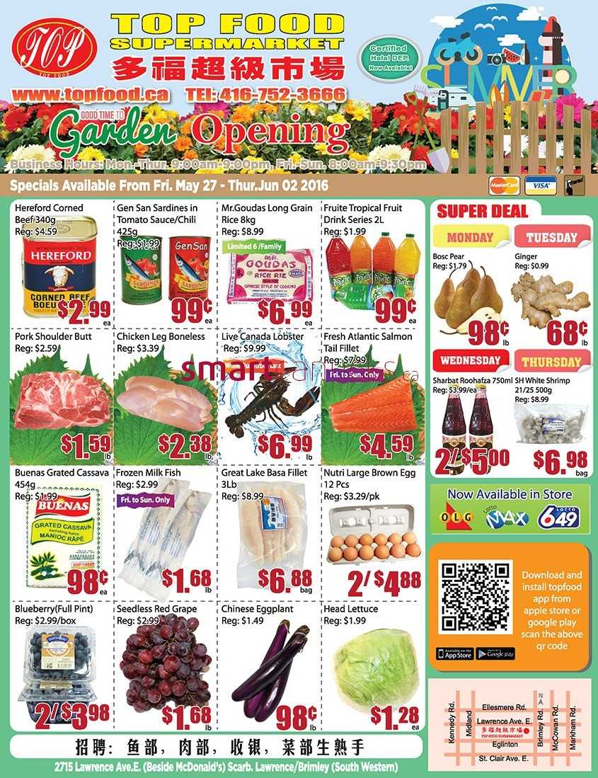 Top Food Supermarket (Scarborough) Flyer May 27 to June 2