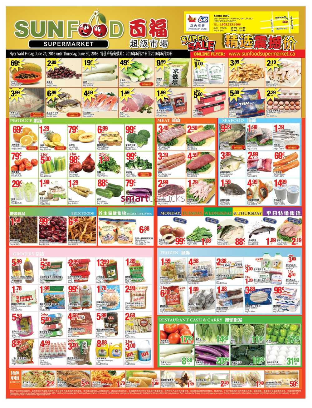 Sun Food Supermarket Flyer June 24 to 30