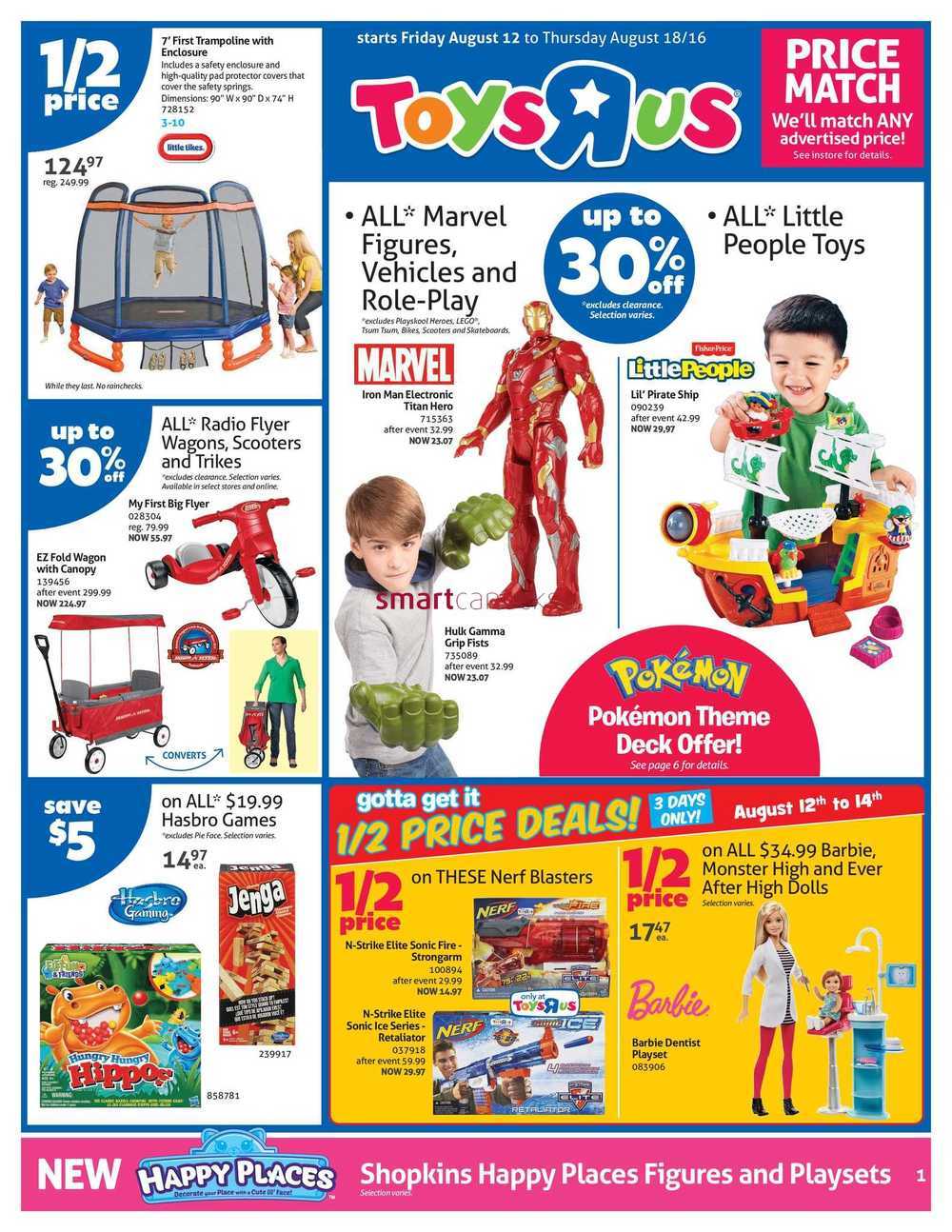 Toys R Us Canada Flyer August 12 to 18