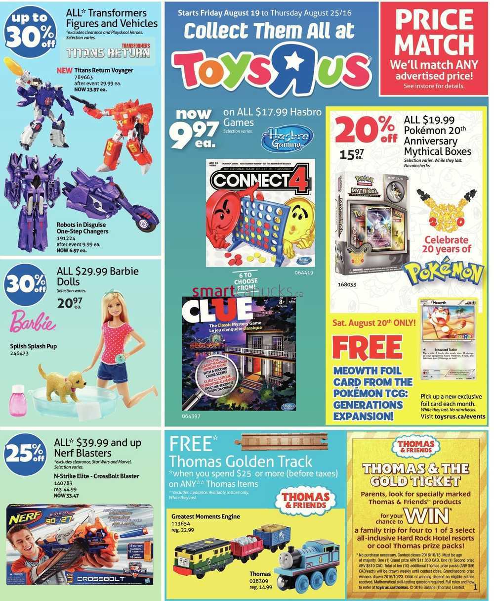 Toys R Us Canada Flyers