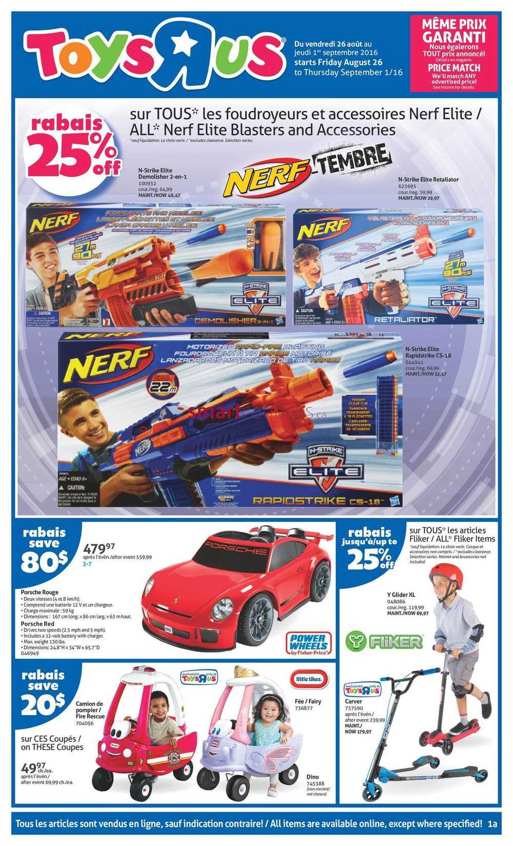 Toys R Us Canada Qc Flyer Aug 26 To Sep 1 1 